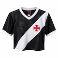 Camisa Cropped do Vasco Carisma - Feminina PRETO