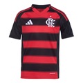 Camisa do Flamengo adidas 2025/26 Uniforme 1 - Infantil VERMELHO/PRETO