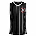 Camisa Regata do Corinthians Nós Classic Coimbra Listrada - Masculina PRETO