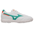 Chuteira Society Adulto Mizuno Morelia Classic AS BRANCO/ROXO