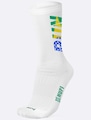 Meia Cano Médio HUPI Run Brasil Unissex BRANCO