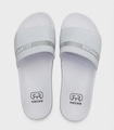 Chinelo Slide Hocks Faixa Cristal Feminino BRANCO