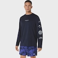 Camiseta Manga Longa Asics Fujitrail Logo LS Top - Masculina AZUL
