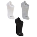 Kit 3 Pares de Meia Lupo Sport Sapatilha Invisível - Unissex CINZA CLA/AMAREL ESC