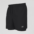 Bermuda New Balance Sport Essentials 2 In 1 5" Masculino PRETO