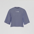 Camiseta New Balance Trackside Feminina ROXO/BRANCO