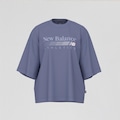 Camiseta Trackside Oversized New Balance Feminina VIOLETA