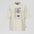Camiseta Pressed Flowers Script Oversized New Balance Feminina OFF WHITE