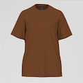 Camiseta Oversized Small Logo New Balance Feminina MARROM