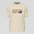 Camiseta Athletics Relaxed Premium Chest Logo New Balance Masculina BRANCO