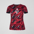 Camisa Pré Jogo Spfc 2026 (Clube) New Balance Feminina VERMELHO/PRETO