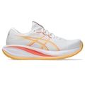 Opção de cor BRANCO/LARANJA de Tênis Feminino Asics Gel-Cumulus 28