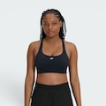 Top New Balance Essentials Run Sustentação Média Feminino PRETO