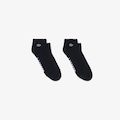 Opção de cor PRETO de Meias Lacoste Esportivas Baixas 2 Pares