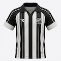 Camisa so Ceará Diadora Sporting Club Jogo 1 Infantil PRETO/BRANCO