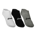 Kit 3 Meias Diadora Invisíveis 35-38 Feminino PRETO/CINZA