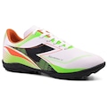 Opção de cor BRANCO/VERMELHO de Chuteira Society Adulta Diadora Squadra IV
