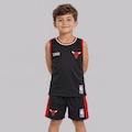 Kit Chicago Bulls Mini MVP Infantil PRETO