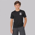 Camisa Corinthians Poderoso Cascão Infantil PRETO