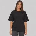 Camiseta Puma Oversized Wardrobe Ess Feminina PRETO
