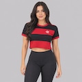 Cropped do Flamengo Pisar Feminino VERMELHO