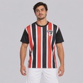 Camisa do São Paulo Exultante Listrada Masculina PRETO