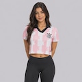 Cropped do Corinthians Badges Feminino ROSA