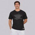 Camiseta Miami Heat Escudo NBA Masculina PRETO