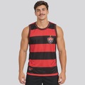 Camiseta Regata Vitória Home Listrada Masculina VERMELHO