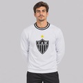 Blusão de Moletom Atlético Mineiro Retrô Masculino BRANCO