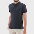 Camisa Polo Manga Curta Slim Ogochi Masculina PRETO