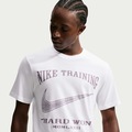 Camiseta Dri-FIT Nike Bench Press Masculina BRANCO/CINZA