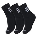 Kit Meia Masculina Feminina adidas Cano Médio Esporte PRETO/BRANCO