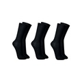 Opção de cor PRETO de Kit Meia Lupo Unissex 3 Pares 3292 089 Confortável Macia