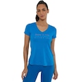 T- Shirt Alto Giro Feminina Camiseta Dry Fit Skin AZUL