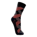 Meia Cano Alto Lupo Feminina Emana Fitness Academia Conforto PRETO/BRANCO