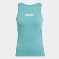 Regata Adidas Logo Linear Feminina Esporte Dia a Dia AZUL