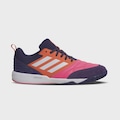 Opção de cor ROXO/LARANJA de Chuteira Futsal Adulto adidas Quadra