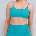Top Alto Giro Eterno Liso Costas Decotado Feminino VERDE