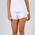 Shorts Alto Giro Sobreposto Refletivo Feminino BRANCO