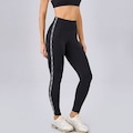 Calça Legging Alto Giro Elástico Personalizado Feminina PRETO
