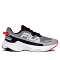 Opção de cor CINZA/PRETO/VERMELHO de Tênis Masculino Fila Recovery Running
