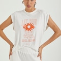 Camiseta Colcci Vis Up Comfort Off Shell OFF WHITE