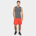 Bermuda Speedo Masculina Tactel Basic Fitness Leve LARANJA