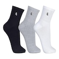 Opção de cor 1 de Kit 3 Pares Meia Lupo Cano Alto Sport Conforto
