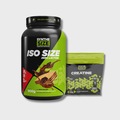 Opção de cor PRETO/VERDE CLA de Kit Iso Size 900g + Creatina Synthesize 500g