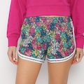 Short Champion Floral Esportivo Feminino AZUL