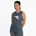 Opção de cor CINZA de Camiseta Regata Feminina Diadora Frequenza