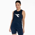 Opção de cor AZUL de Camiseta Regata Feminina Diadora Frequenza