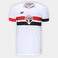 Camisa do São Paulo I 2024/25 Torcedor New Balance Masculina BRANCO/VERMELHO